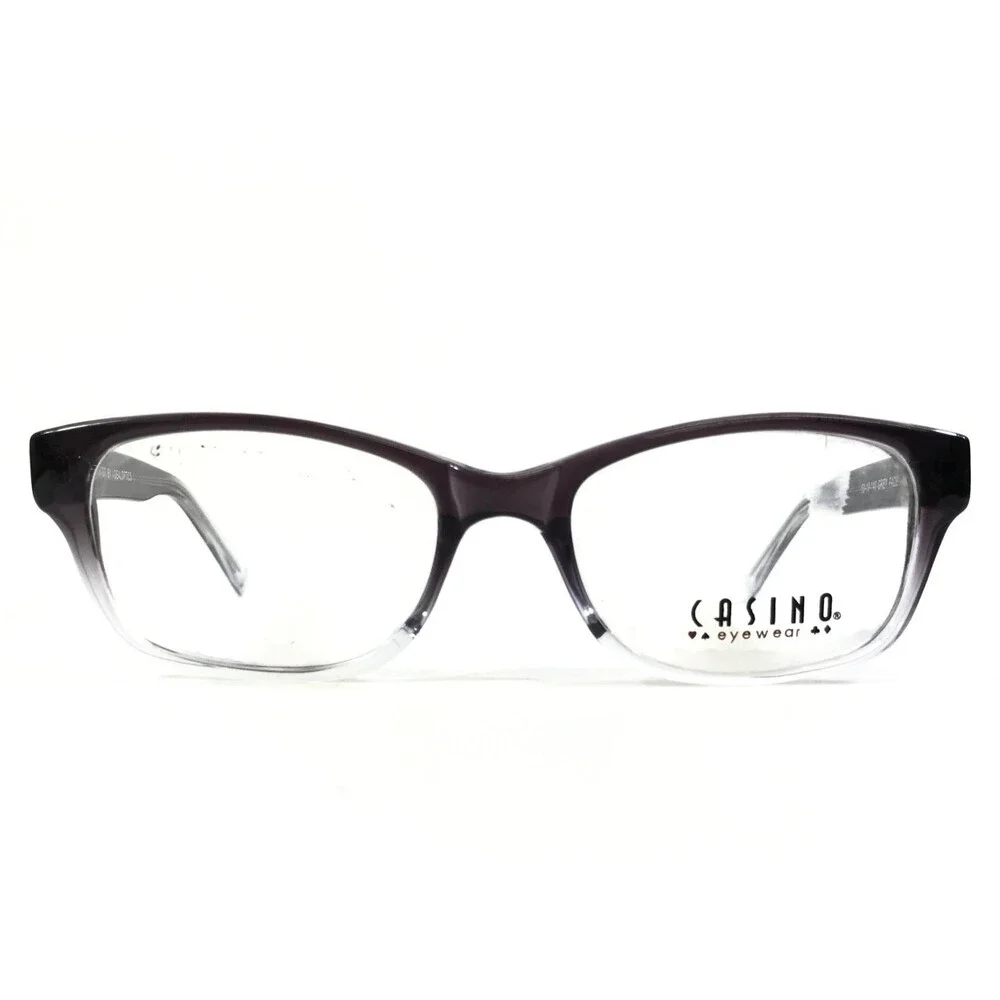 Casino Eyewear Eyeglasses Frames CARTER GREY FADE Clear Full Rim 50-19-140